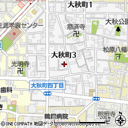 愛知県名古屋市中村区大秋町3丁目37周辺の地図