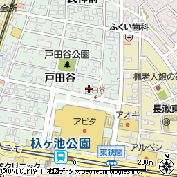 愛知県長久手市戸田谷809周辺の地図