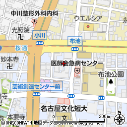愛知県名古屋市東区葵1丁目2周辺の地図