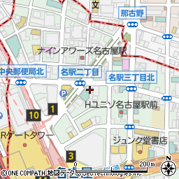 名駅セブンスタービル周辺の地図