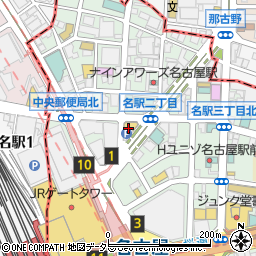 愛知県名古屋市中村区名駅2丁目44周辺の地図