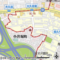 愛知県名古屋市名東区小井堀町701周辺の地図