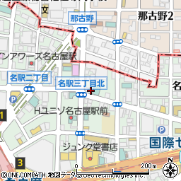 リパーク名駅第２８駐車場周辺の地図