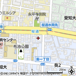 愛知県名古屋市東区葵1丁目11-6周辺の地図