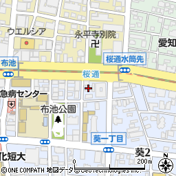 愛知県名古屋市東区葵1丁目11-22周辺の地図