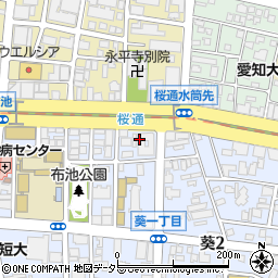 愛知県名古屋市東区葵1丁目11周辺の地図
