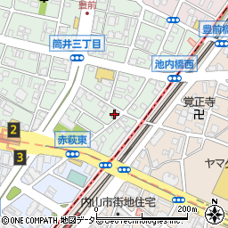 名古屋車道郵便局周辺の地図
