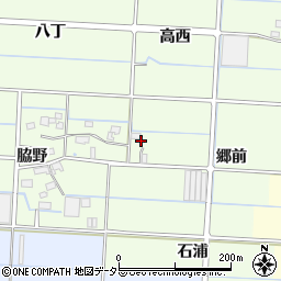 愛知県愛西市四会町脇野周辺の地図