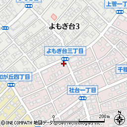 愛知県名古屋市名東区社台1丁目154周辺の地図