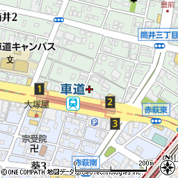 愛知株式会社　営業本部周辺の地図