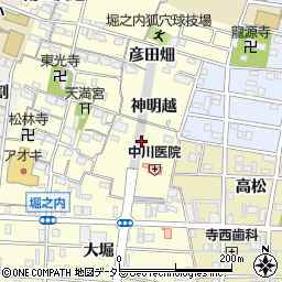 愛知県大治町（海部郡）堀之内（東浦）周辺の地図