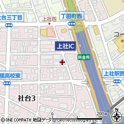 愛知県名古屋市名東区社台3丁目49周辺の地図