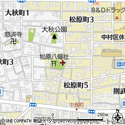 松原八幡社社務所周辺の地図
