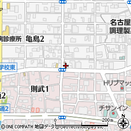 プレステージ名駅周辺の地図