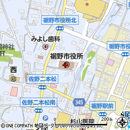 裾野市役所　産業部農林振興課農政・林政係周辺の地図