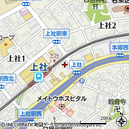 愛知県名古屋市名東区上社1丁目1805周辺の地図