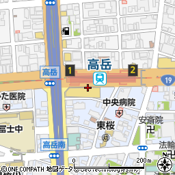 地下鉄　桜通線高岳駅周辺の地図
