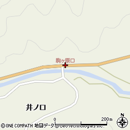 駒ヶ原口周辺の地図