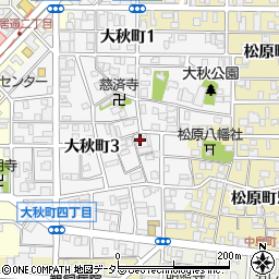 愛知県名古屋市中村区大秋町3丁目48周辺の地図