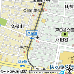 名鉄協商久保山駐車場周辺の地図