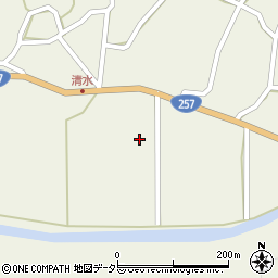 愛知県設楽町（北設楽郡）西納庫（池田）周辺の地図
