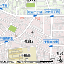 愛知県名古屋市名東区社台2丁目25周辺の地図
