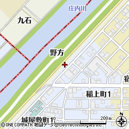 愛知県名古屋市中村区稲葉地町野方周辺の地図