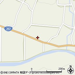 愛知県設楽町（北設楽郡）西納庫（仲島）周辺の地図