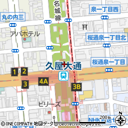 ELOISE’s Cafe 名古屋レイヤード久屋大通公園店周辺の地図