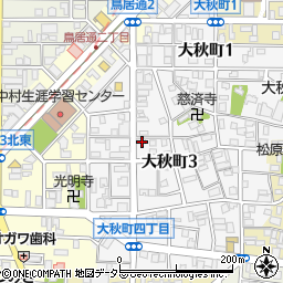 愛知県名古屋市中村区大秋町3丁目17周辺の地図
