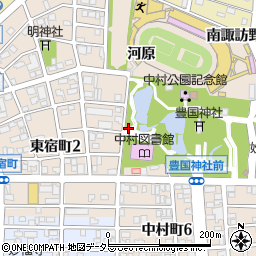 中村公園トイレ６周辺の地図