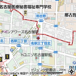 インフィニート名古屋周辺の地図