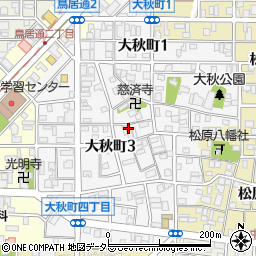 愛知県名古屋市中村区大秋町周辺の地図
