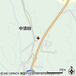 愛知県豊田市西中山町（中清田）周辺の地図