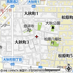 愛知県名古屋市中村区大秋町3丁目4周辺の地図