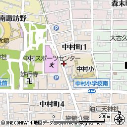 五王中村店周辺の地図