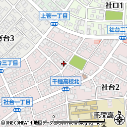 愛知県名古屋市名東区社台2丁目188周辺の地図
