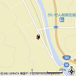 岡山県真庭郡新庄村1008周辺の地図