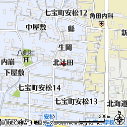 愛知県あま市七宝町安松北辻田周辺の地図