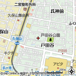 愛知県長久手市戸田谷1614周辺の地図
