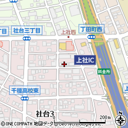 愛知県名古屋市名東区社台3丁目18周辺の地図