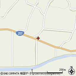愛知県設楽町（北設楽郡）西納庫（長瀬待）周辺の地図