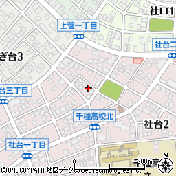 愛知県名古屋市名東区社台2丁目187周辺の地図