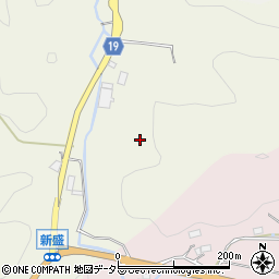愛知県豊田市新盛町向小吹周辺の地図