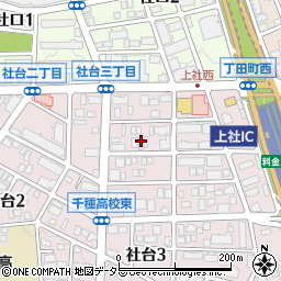 愛知県名古屋市名東区社台3丁目23周辺の地図