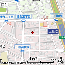 愛知県名古屋市名東区社台3丁目23-2周辺の地図