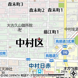 愛知県名古屋市中村区藤江町2丁目27周辺の地図