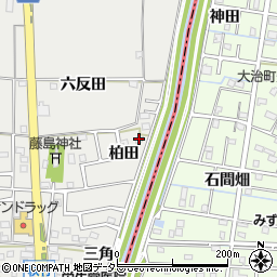 愛知県あま市七宝町秋竹（柏田）周辺の地図