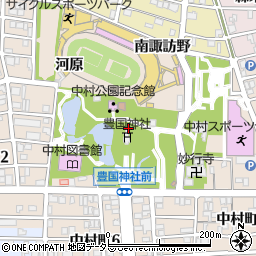 中村公園周辺の地図