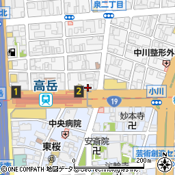 アメニティ桜通泉パーキング周辺の地図